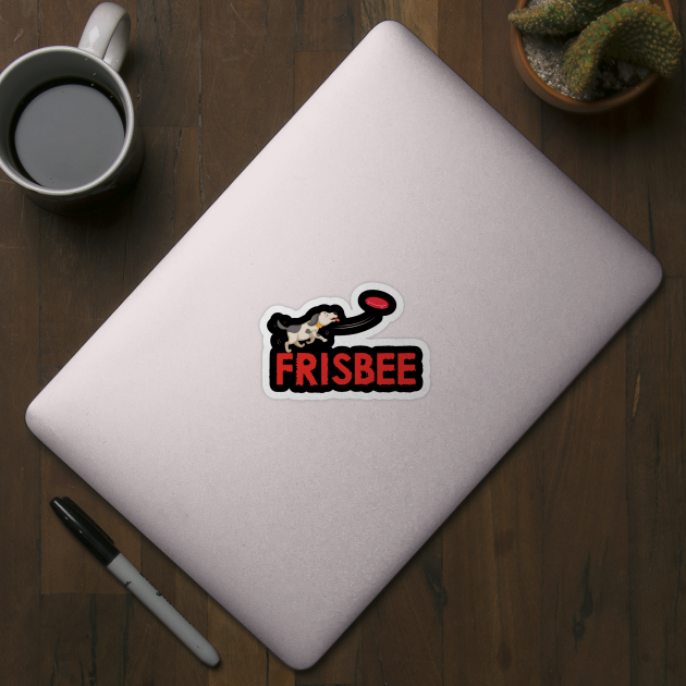 Frisbee Discs Disc Dog Dogs Player Motif by SpruchBastler